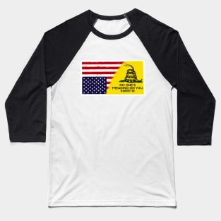 Upside Down American Flag/No Ones Treading On You Sweetie Baseball T-Shirt